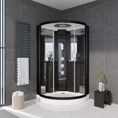 Душевая кабина Grossman GR242 120х120 четверть круга с крышей ориентация универсальная